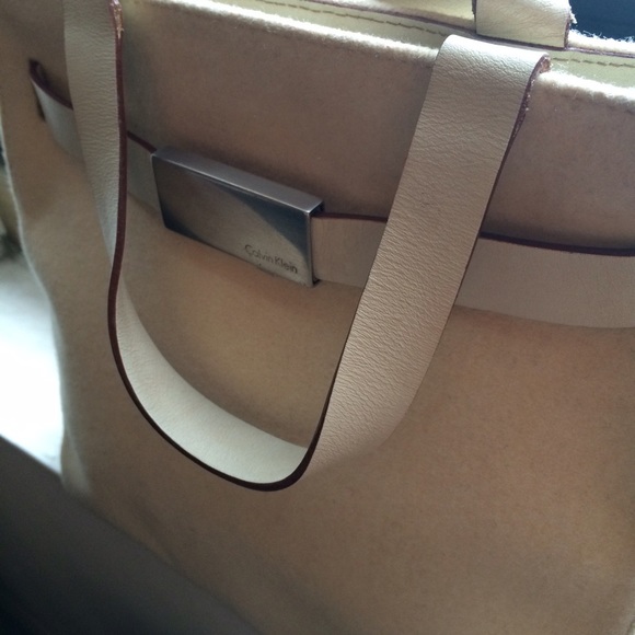 Vintage Cream Calvin Klein Handle Bag - Picture 3 of 4
