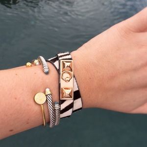 T&J Design zebra wrap bracelet