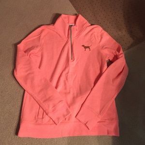 VS Pink 1/4 Zip Sweatshirt