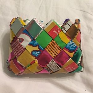 Gum wrapper coin purse