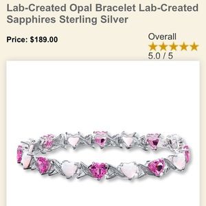 Kay Opal & Sapphire Sterling Silver Bracelet