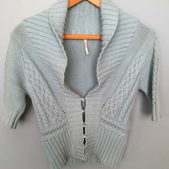 Free People Cardigan size XS Sea Foam Green