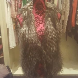 Zara faux fur vest