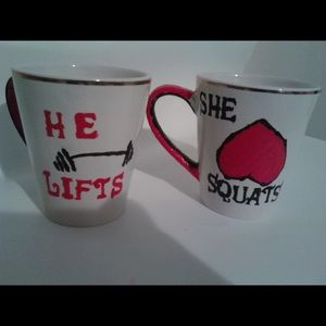 Couples fitness mugs