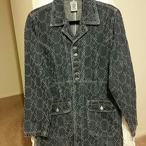 Jean cloth  material with design