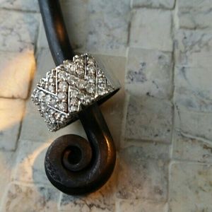 Diamond Cluster Ring - 1.05 Ct. TW 14k White Gold