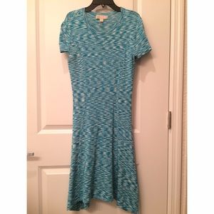 Michael Kors Blue and White Dress