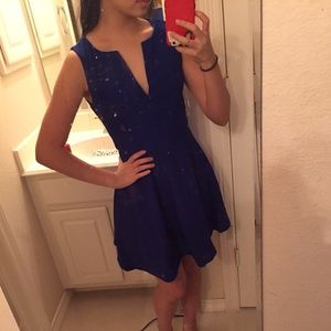 LULU's COBALT Flare Dress