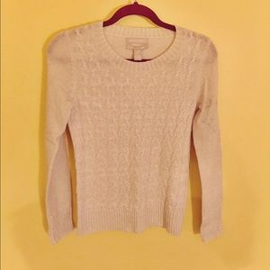 Shimmer Cable Knit Sweater