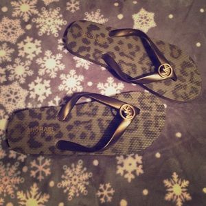 Michael Kors rubber flip flops