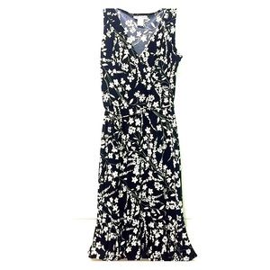🎉LOWEST PRICE🎉 B&W floral pattern dress
