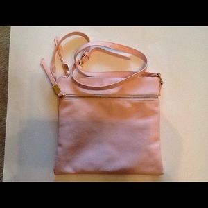 Light pink cross body bag