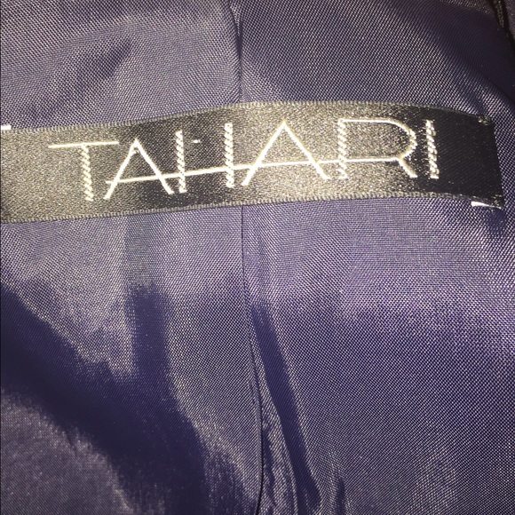 Blue silk blazer - Picture 3 of 4