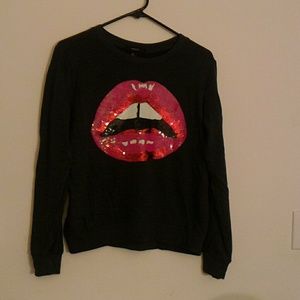 Sequin Lips sweater! Super cute!