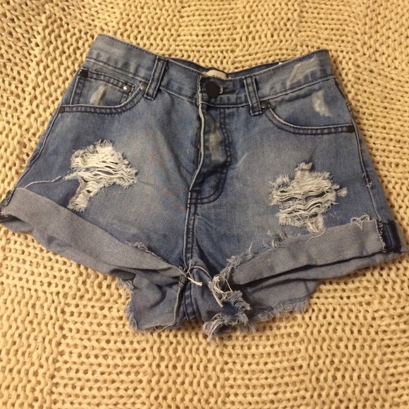 Distressed/ripped shorts