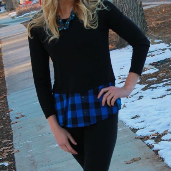 Buffalo Plaid Tunic Top