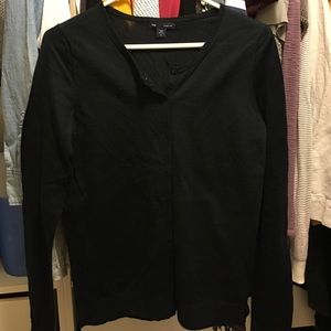 Black gap long sleeve cardigan ultra soft wool