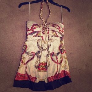 Caché silk halter top.
