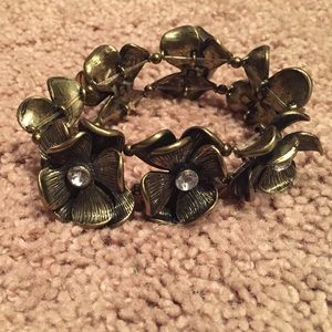 Betsey Johnson Flower Statement Bracelet