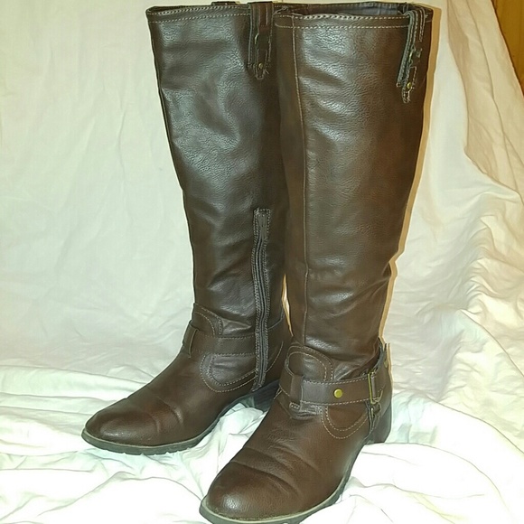 Rampage Shoes - Rampage Brown Riding Boots