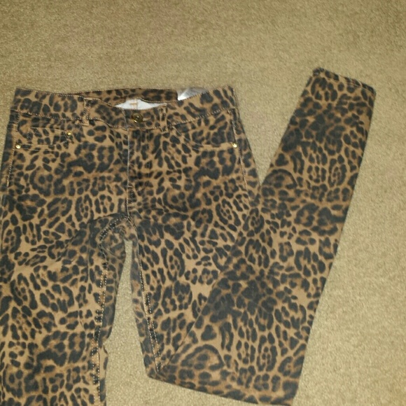 Cheetah skinny pants