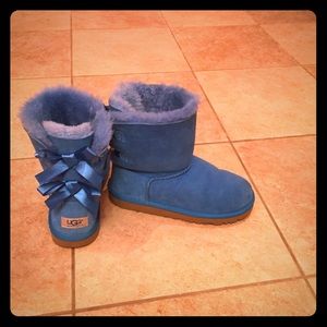 Blue Bailey Bow Uggs