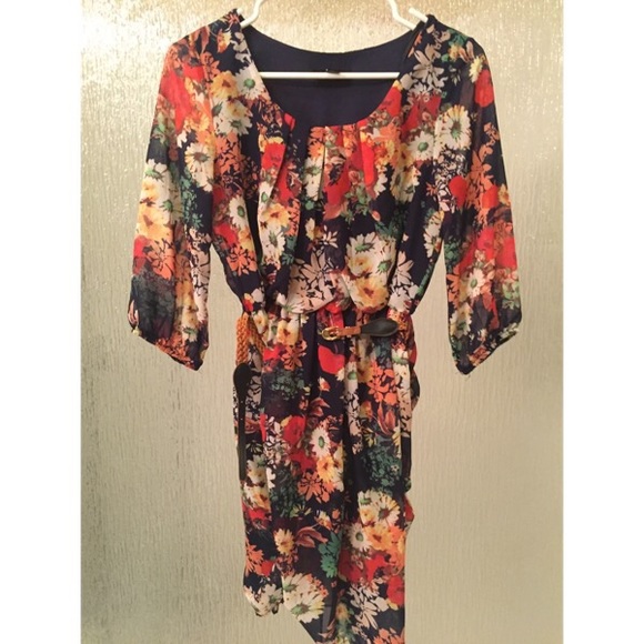 ♦️ Floral Print Dress - Picture 1 of 3