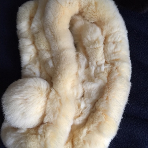 Beautiful soft rabbit fur scarf