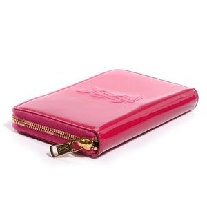 YSL pink patent wallet in great condition