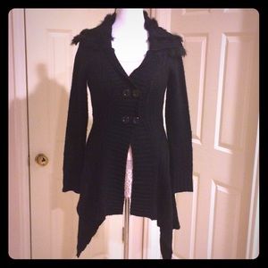 ✨NWT Black Sweater Coat Size Large LAST ONE!