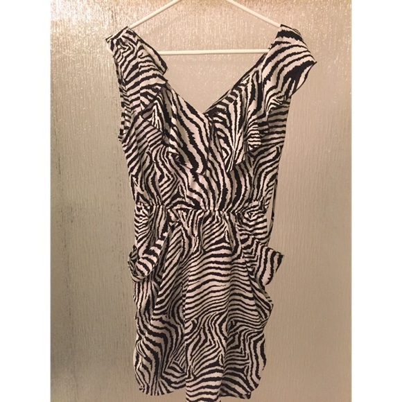 ♦️Zebra print dress