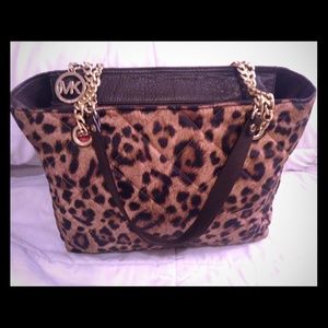 Authentic Micheal Kors Bag Cheetah Print