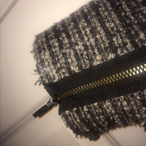 Zara Tweed Blazer with Contrast Lapel - Picture 3 of 4