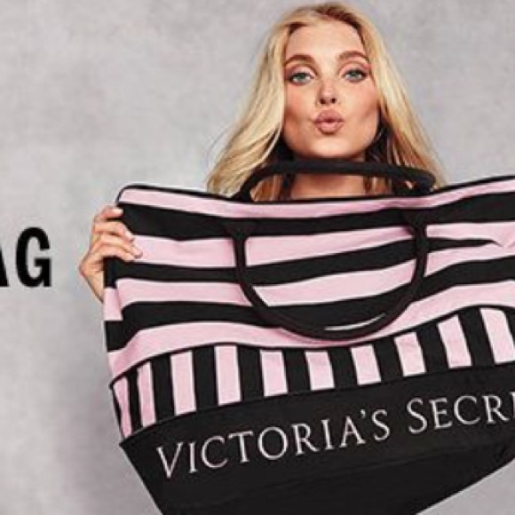 Victoria's Secret Striped Getaway Bag