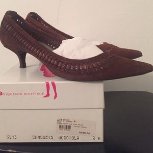 Sigerson Morrison brown suede heels