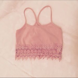 Tobi Light Pink Crop Top
