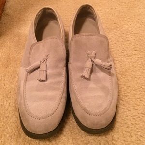 Original suede Silver Hush Puppies