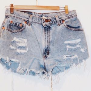 Diy Levi High Waisted Shorts