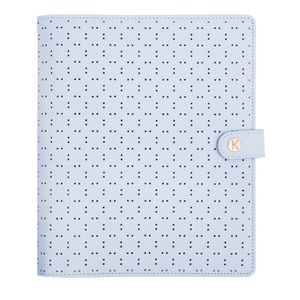 Kikki K Large Leather Planner Ice Blue 💙
