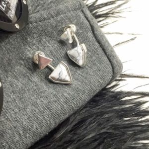 Marble Geometric Earrings