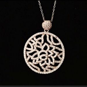 Samuelle and Co Rose Gold, White Topaz Necklace