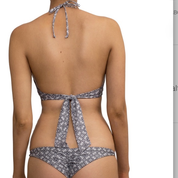 GreenLee Skimpi Scoop Halter Bikini Top/ art deco - Picture 2 of 4