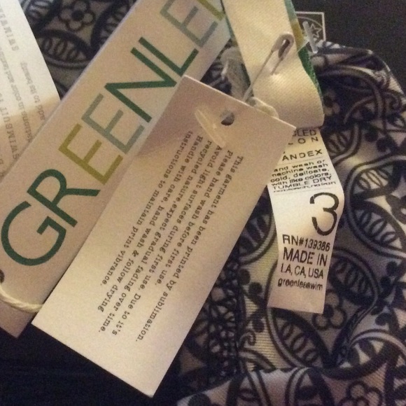 GreenLee Skimpi Scoop Halter Bikini Top/ art deco - Picture 4 of 4