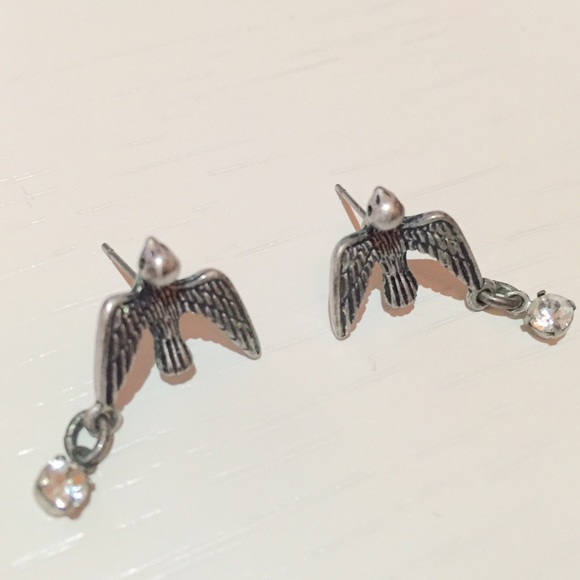 Betsey Johnson Silver Earrings