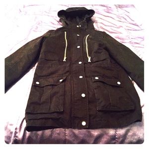Women's Black Parka Jacket