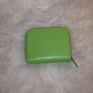 🎀NWOT💚 Green and Pink Leather Wallet