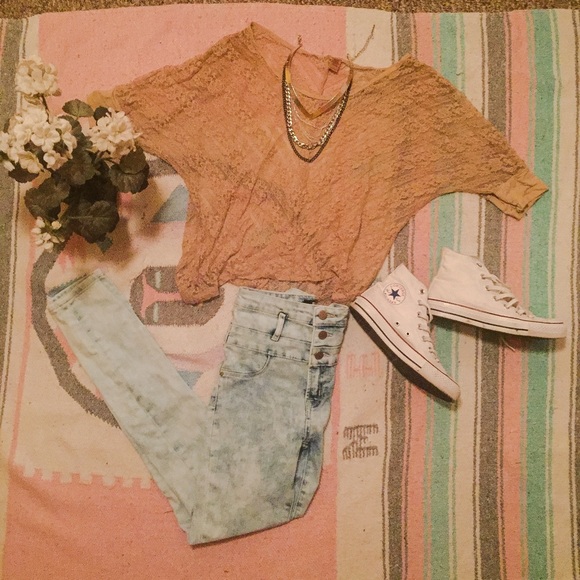 Lace boho top