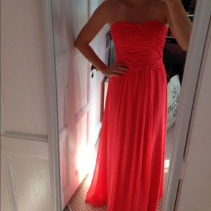 Beautiful bright pink gown size 0 - prom, formal