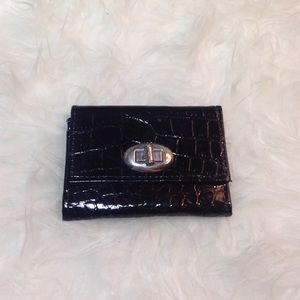 Black Animal Print Card Holder