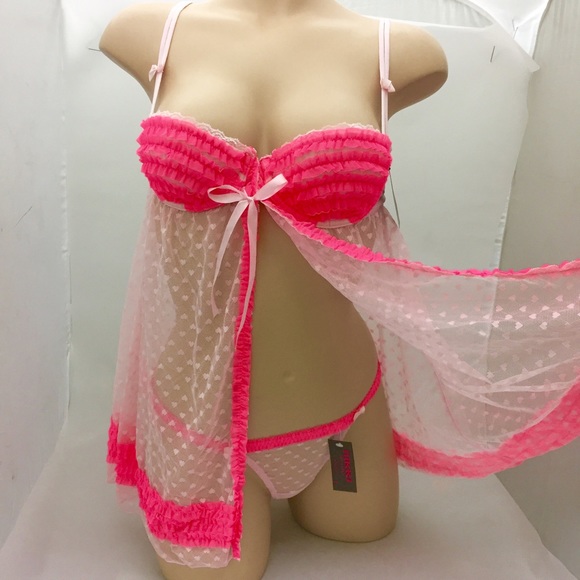 All 3 sets for $15 babydoll lingerie with thongs
